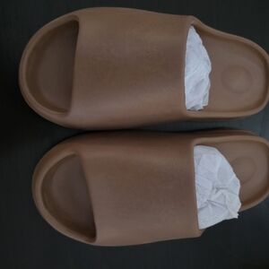 Brown Slide Sandals